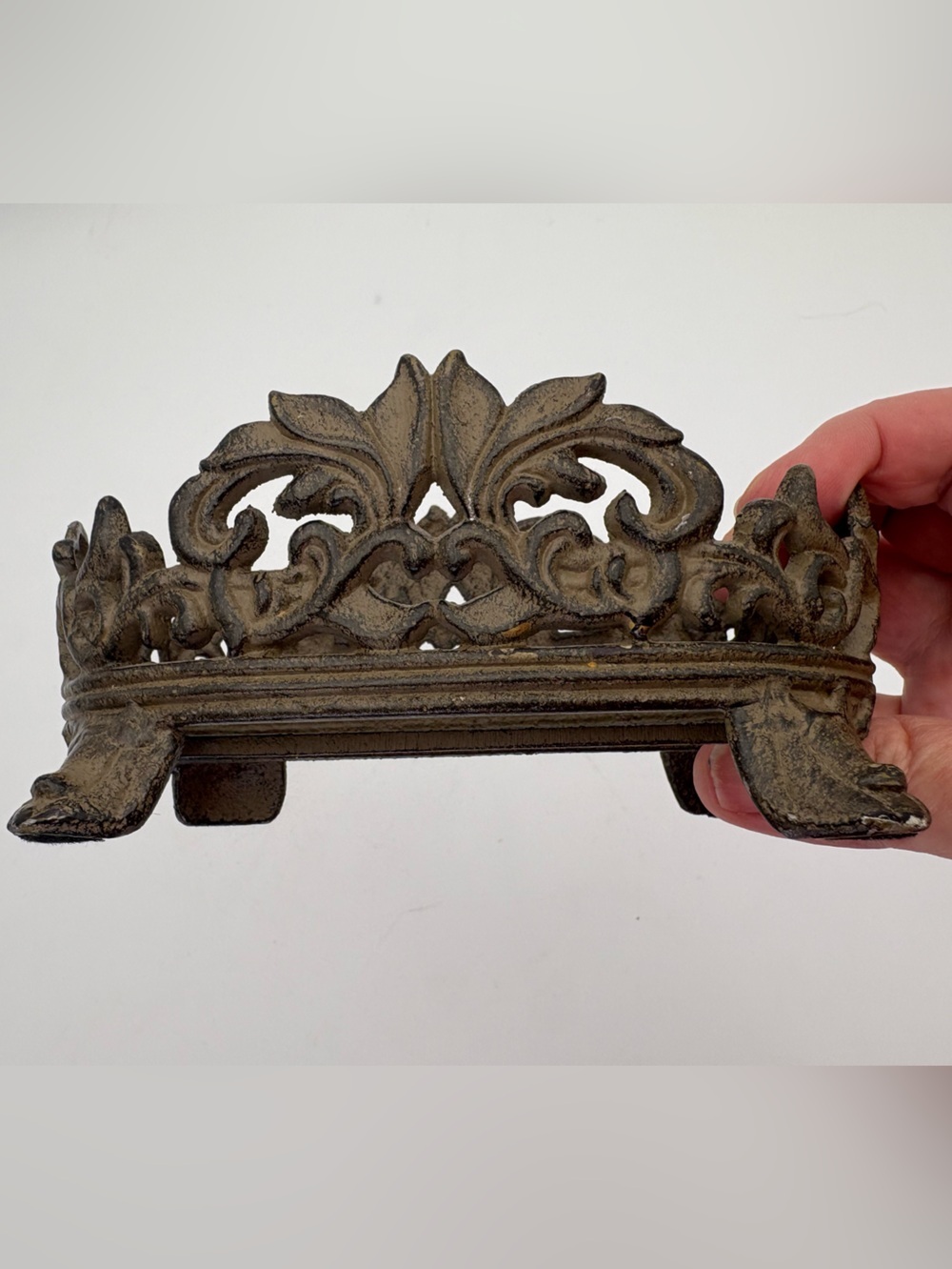 Vintage Art Nouveau Metal Caddy